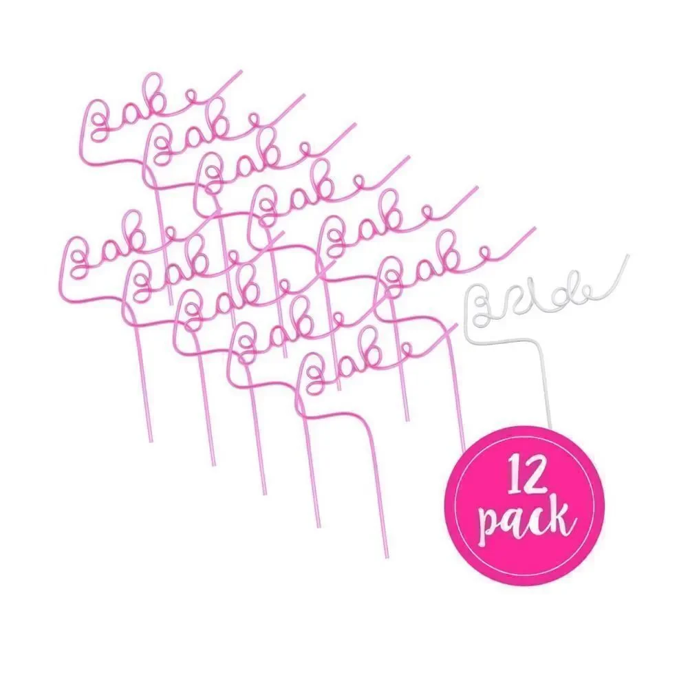 NEW 12 Bachelorette Straws Straws Party Favors Bridal Party